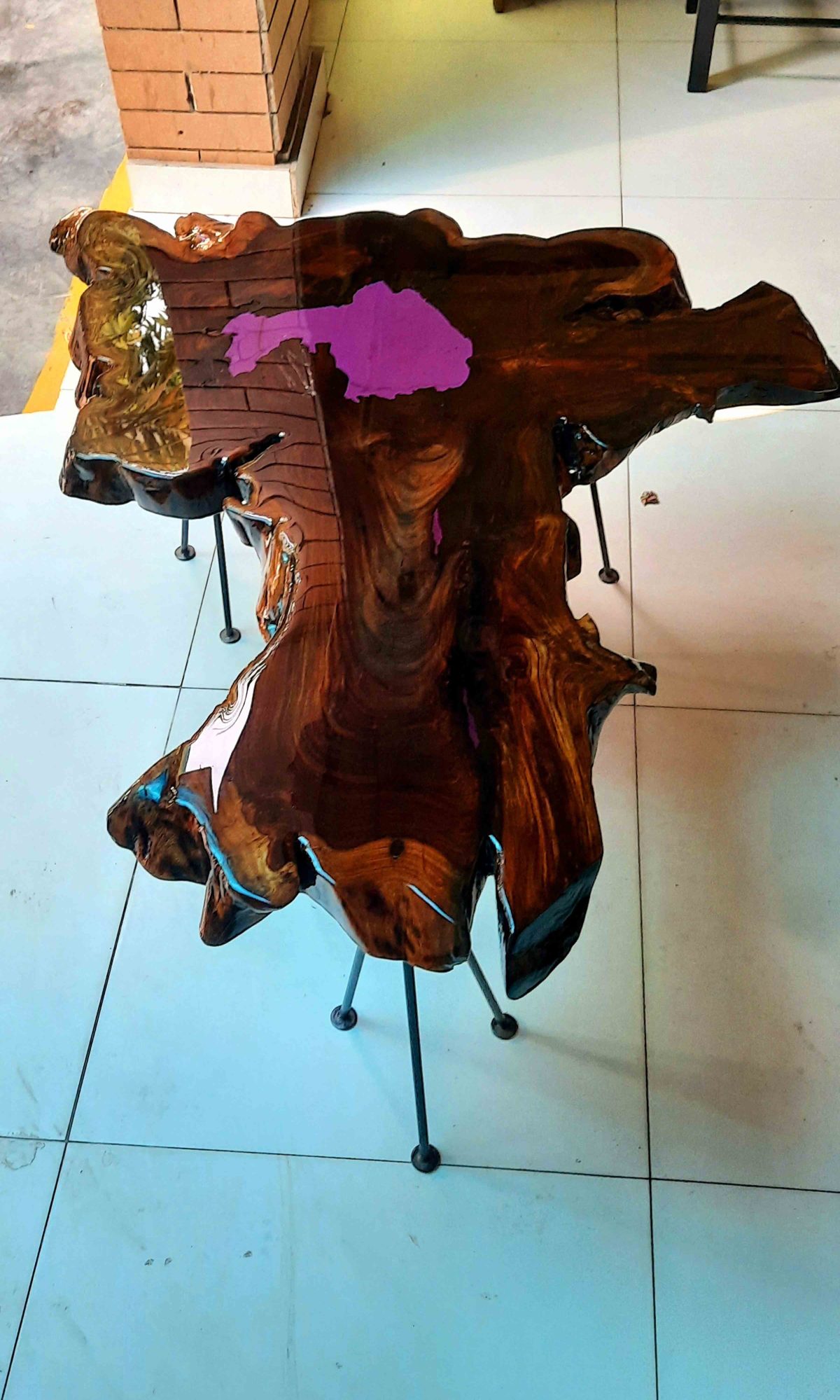 Natural Live Edges Table - Image 1