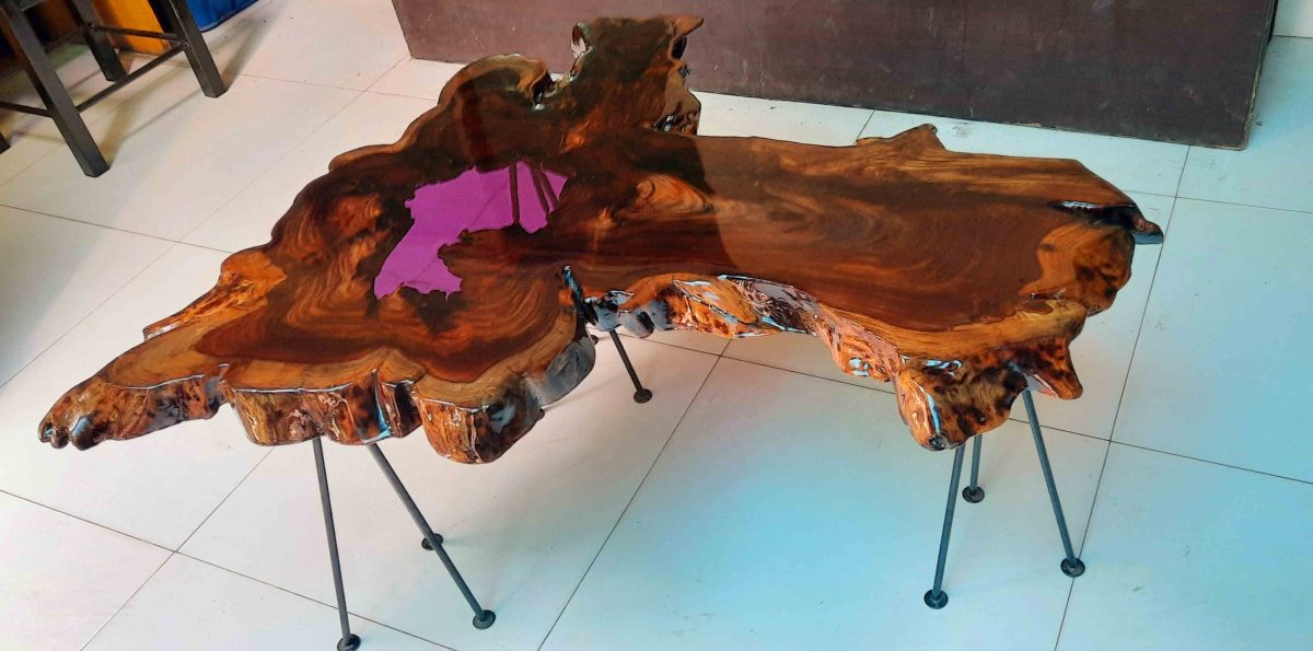Natural Live Edges Table - Image 3