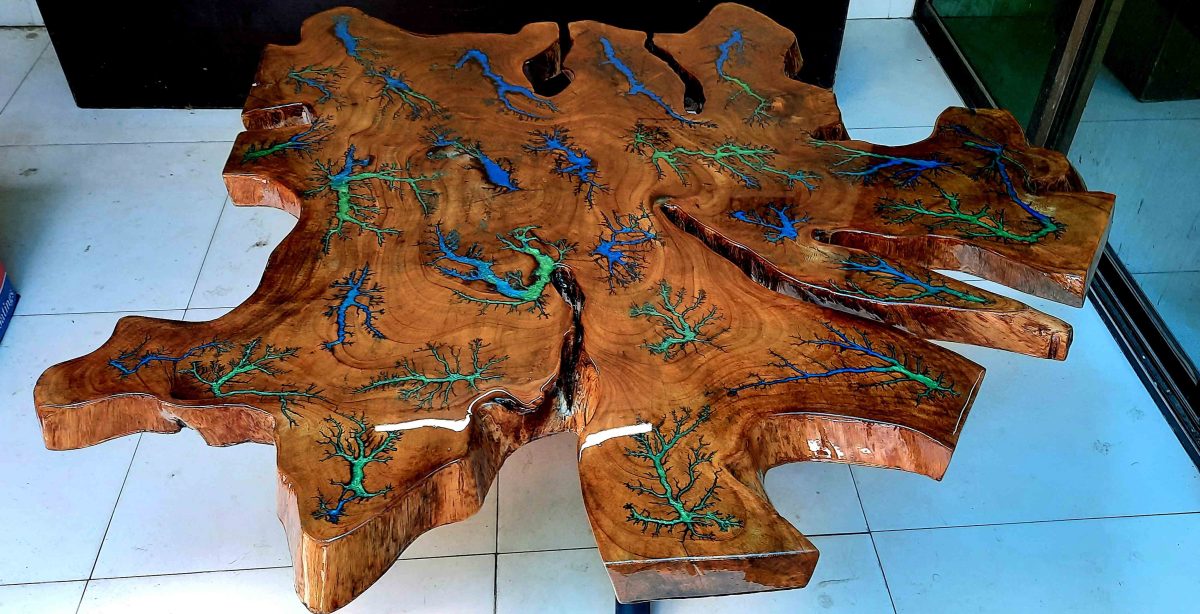 Natural Live Edges Table - Image 7
