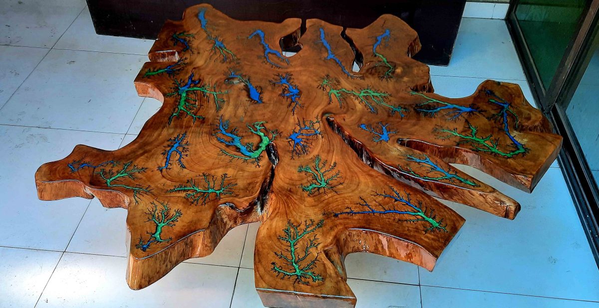 Natural Live Edges Table - Image 8
