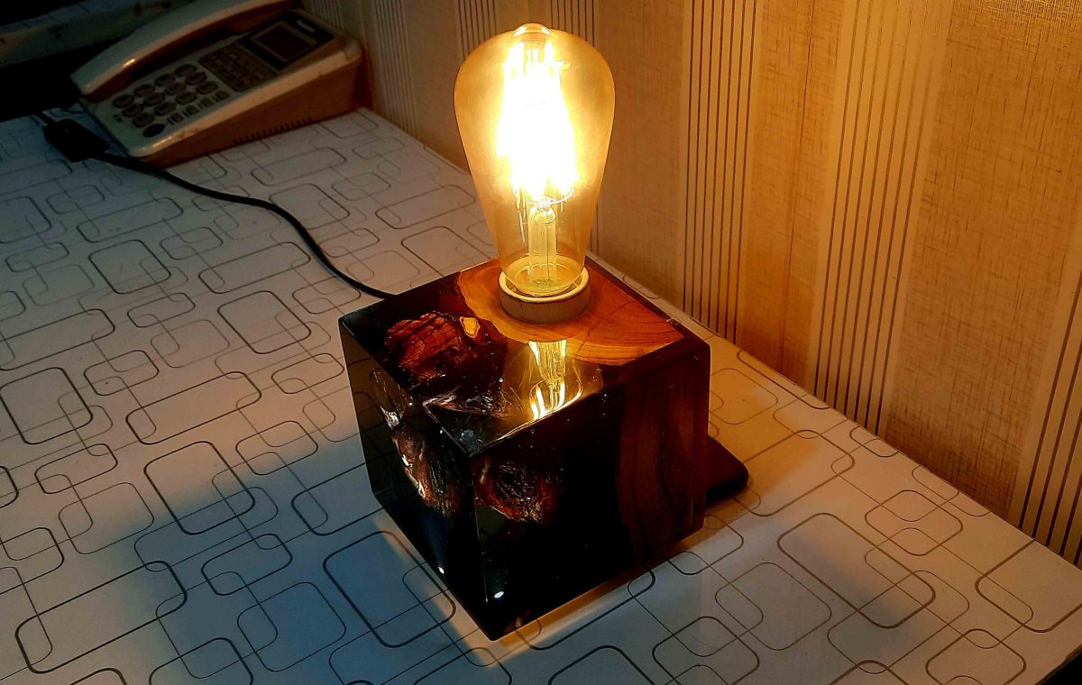 Wooden Lamp - Image 1