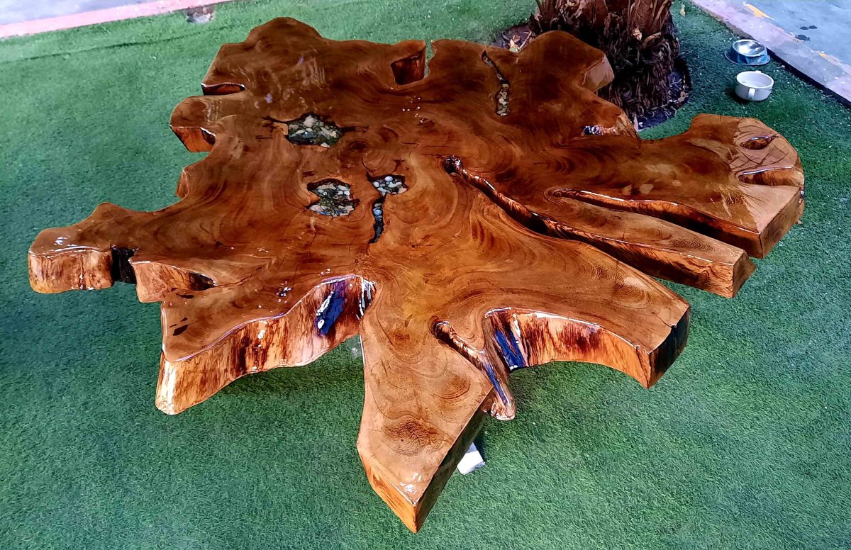 Natural Live Edges Table - Image 1
