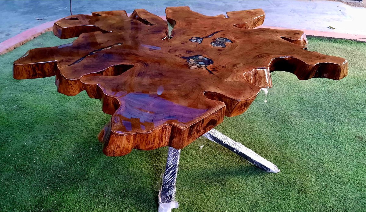 Natural Live Edges Table - Image 6