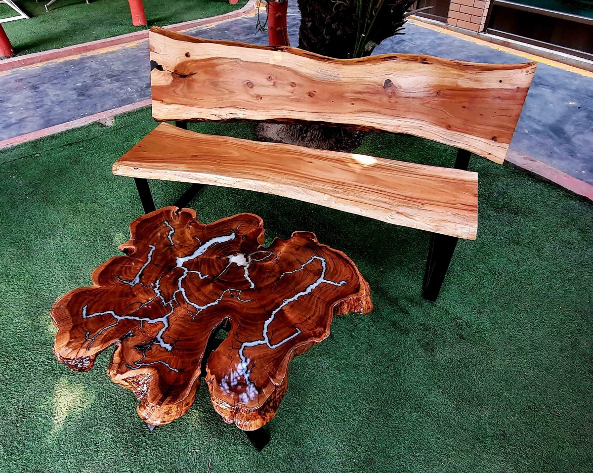 Natural Live Edges Table - Image 2