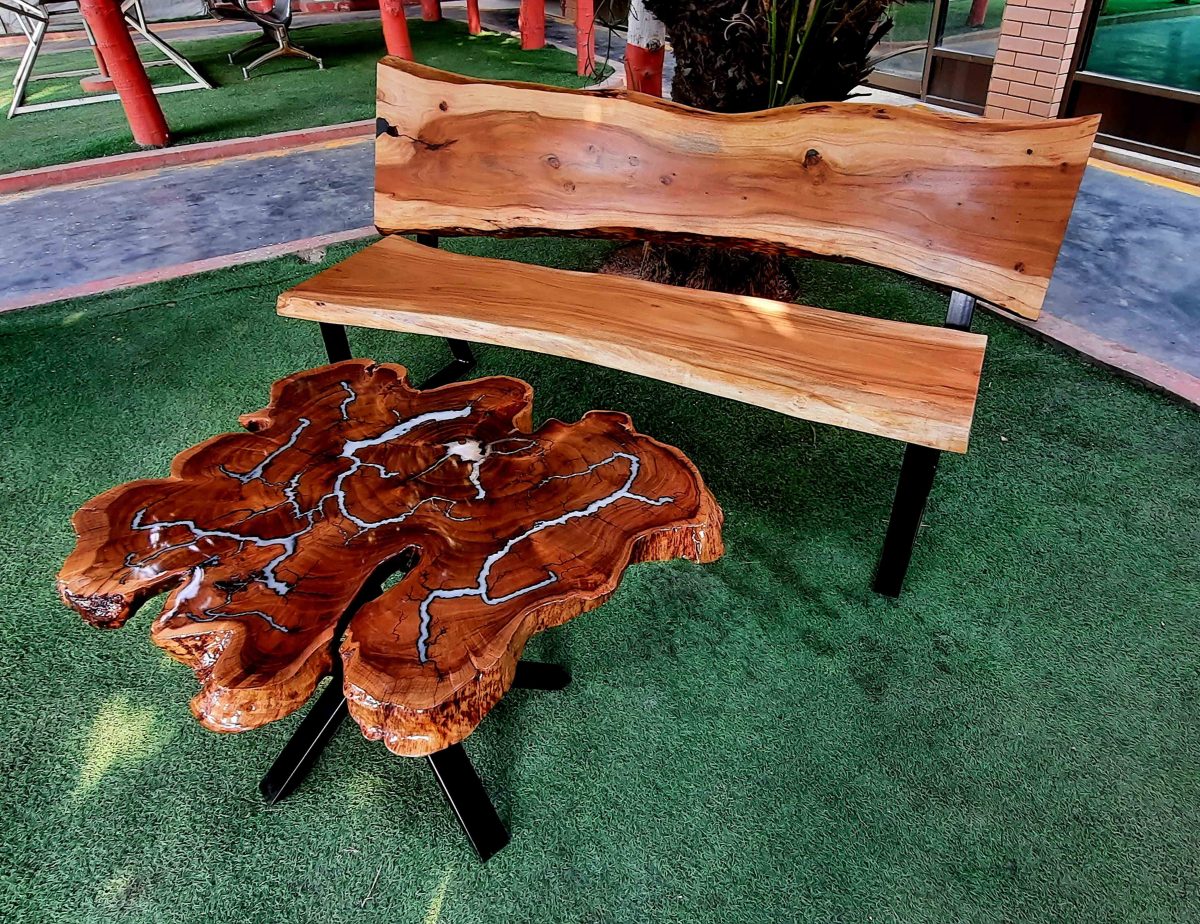 Natural Live Edges Table - Image 3