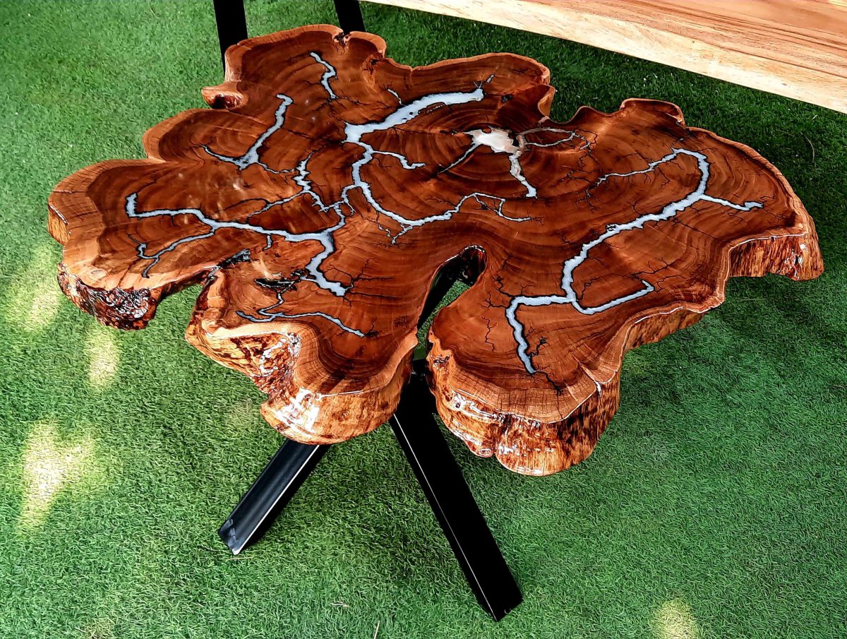 Natural Live Edges Table - Image 1