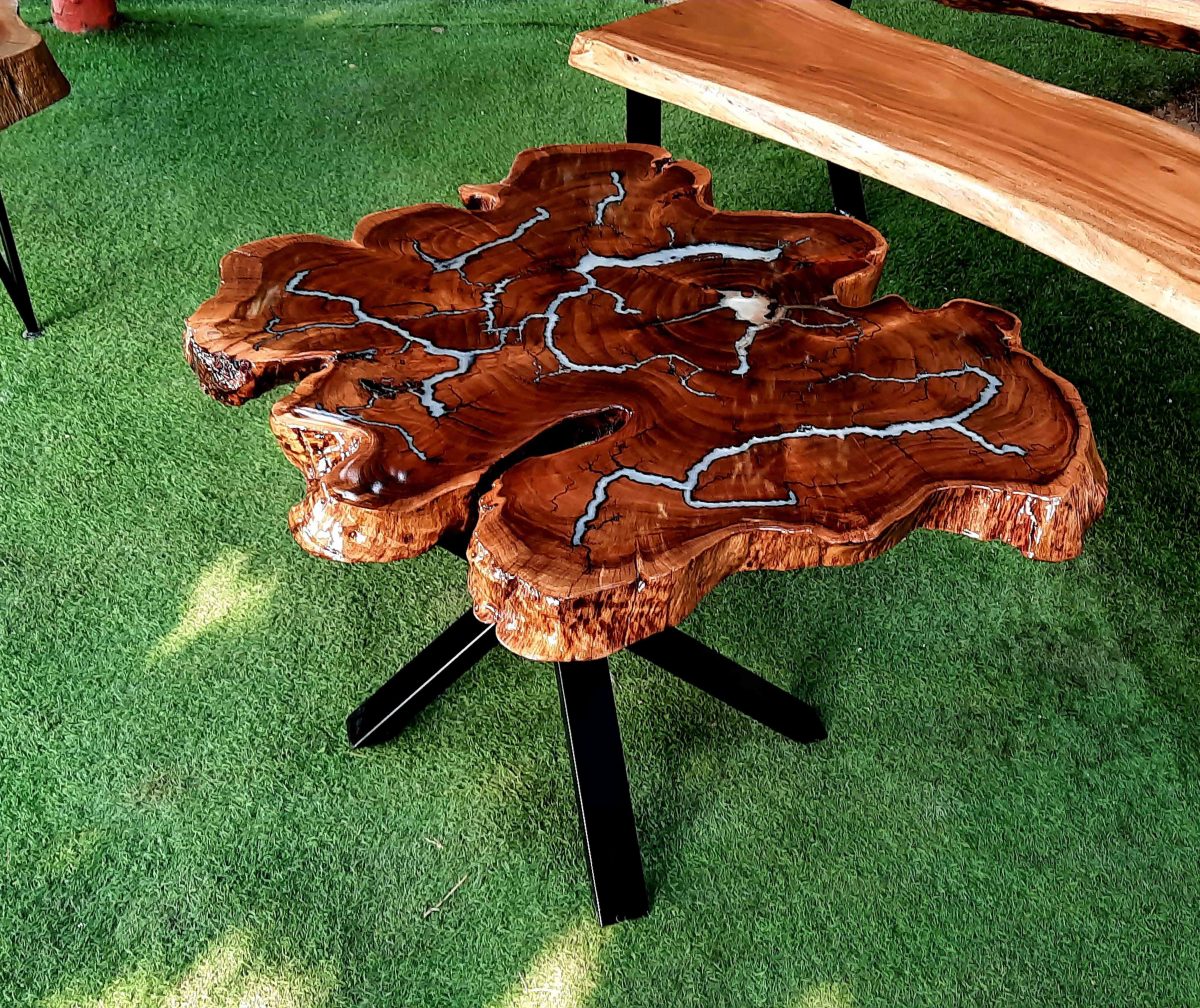 Natural Live Edges Table - Image 2