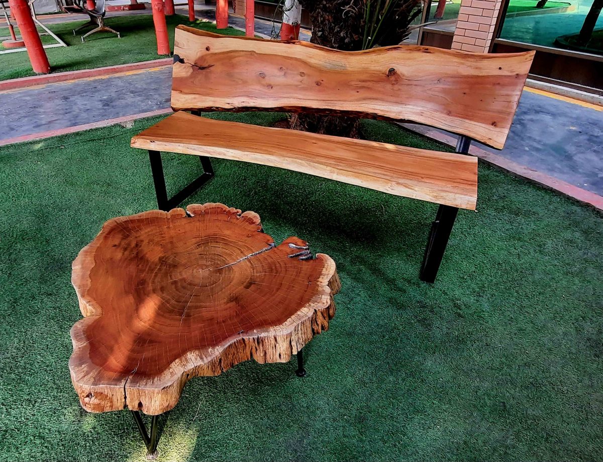 Natural Live Edges Table - Image 1