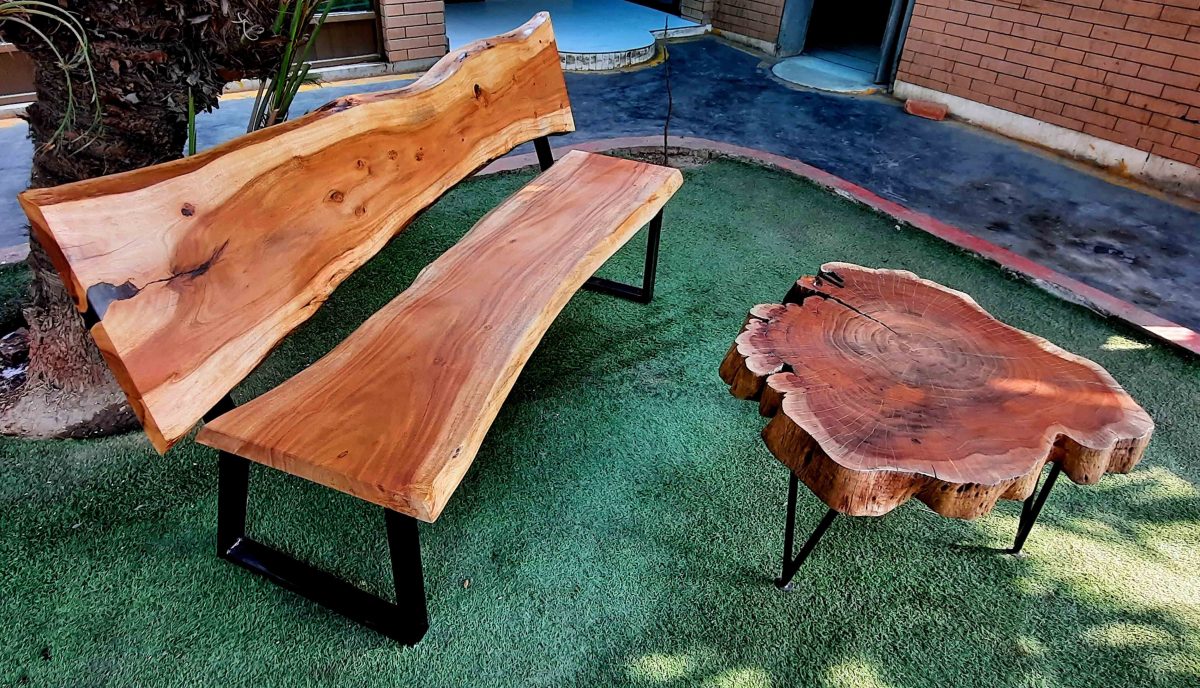 Natural Live Edges Table - Image 2