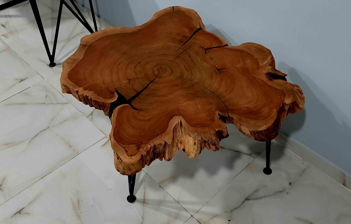 Natural Live Edges Table - Image 8