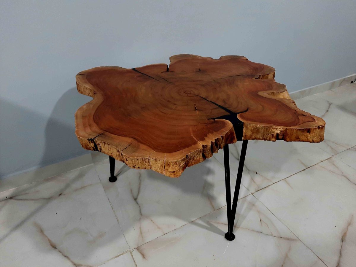 Natural Live Edges Table - Image 9