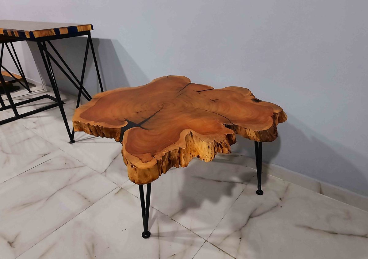 Natural Live Edges Table - Image 11