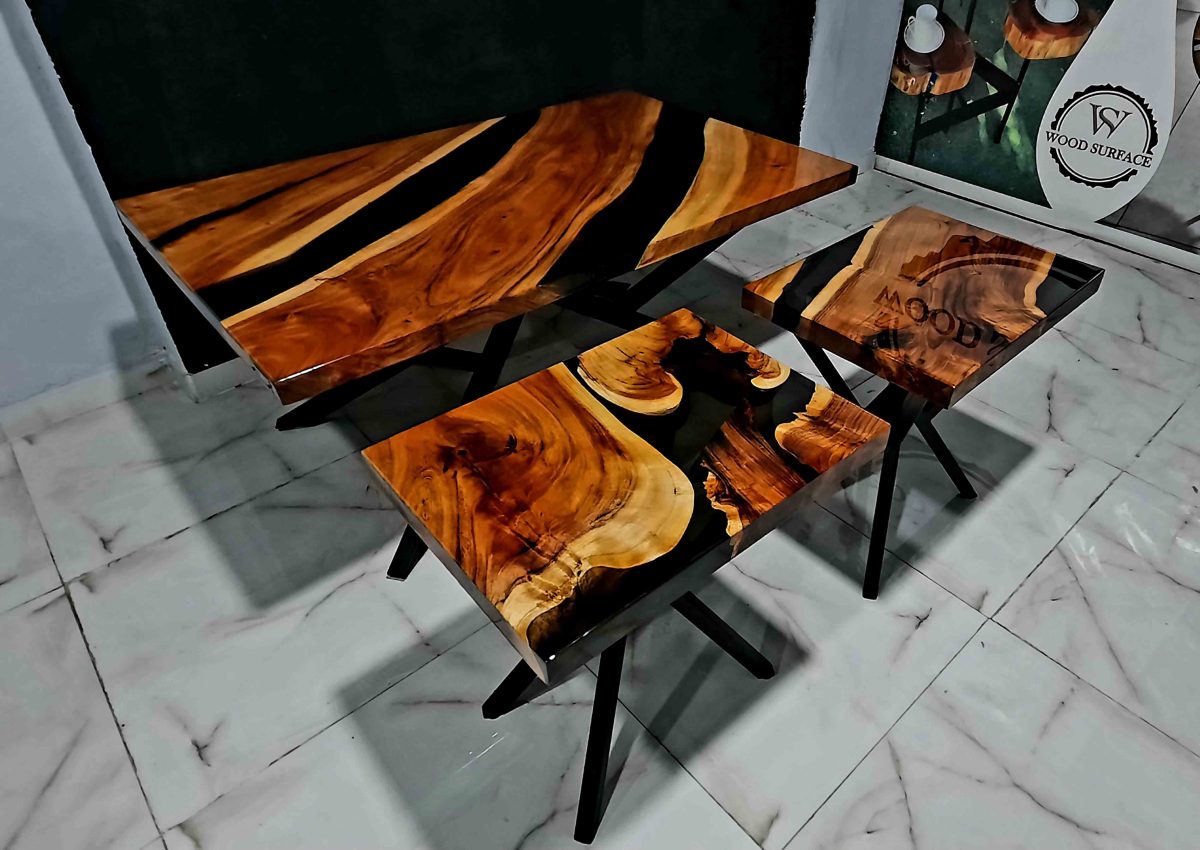 Centre Table + Side Tables set - Image 2