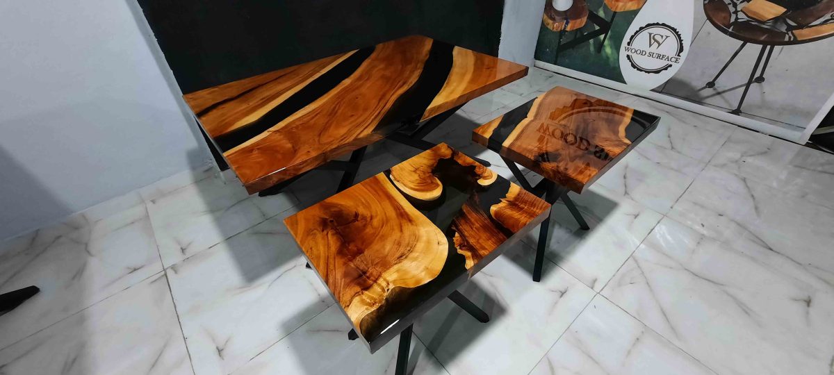 Centre Table + Side Tables set - Image 5