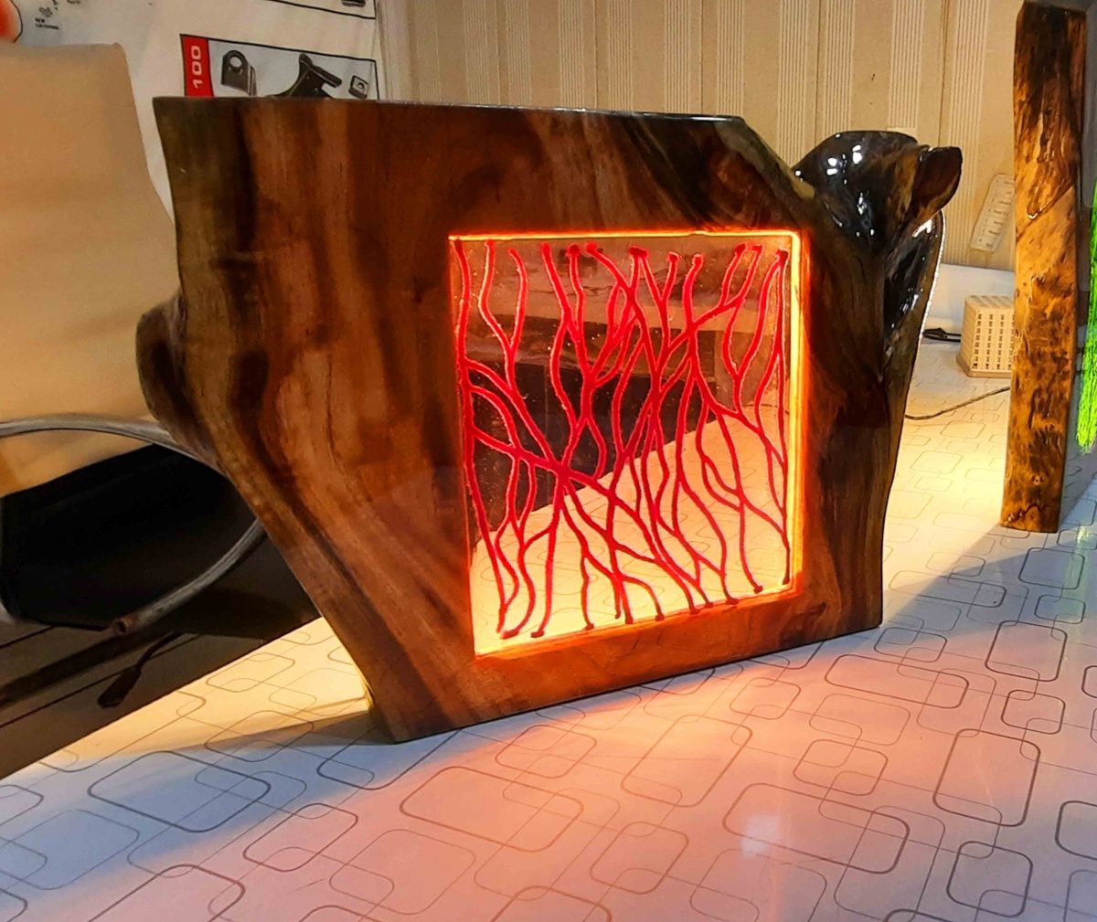 Wooden Lamp - Image 1