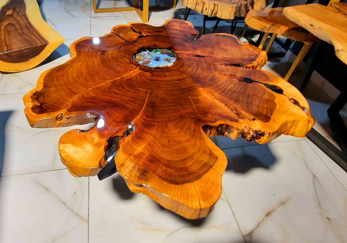 Natural Live Edges Table - Image 2