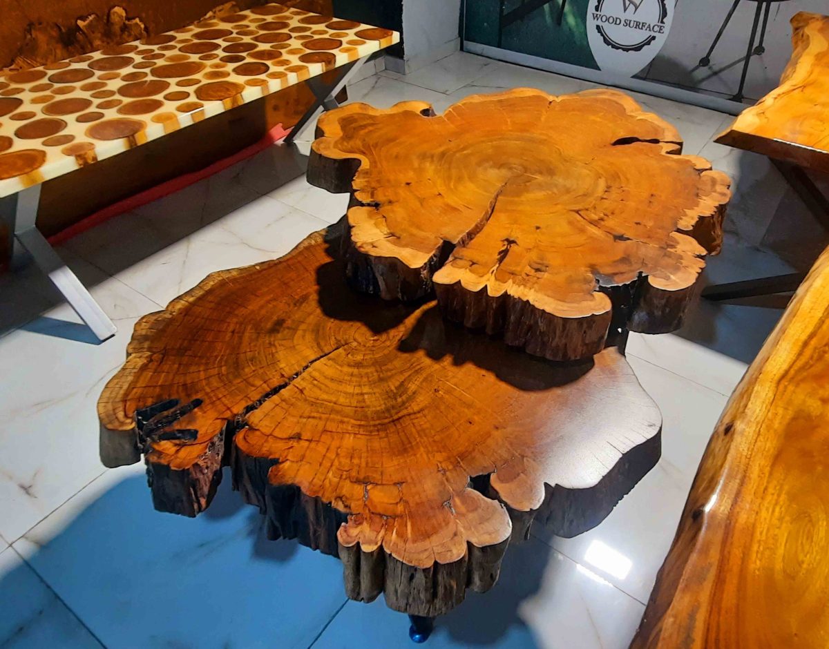 Natural Live Edges Table - Image 1