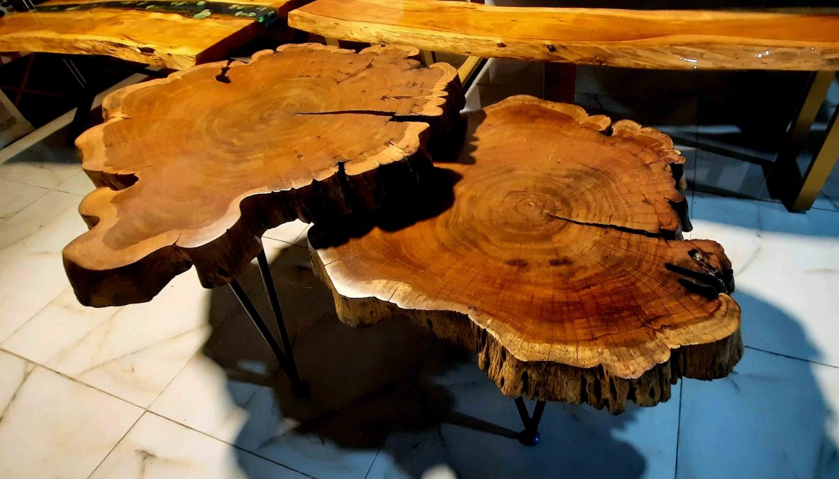 Natural Live Edges Table - Image 2