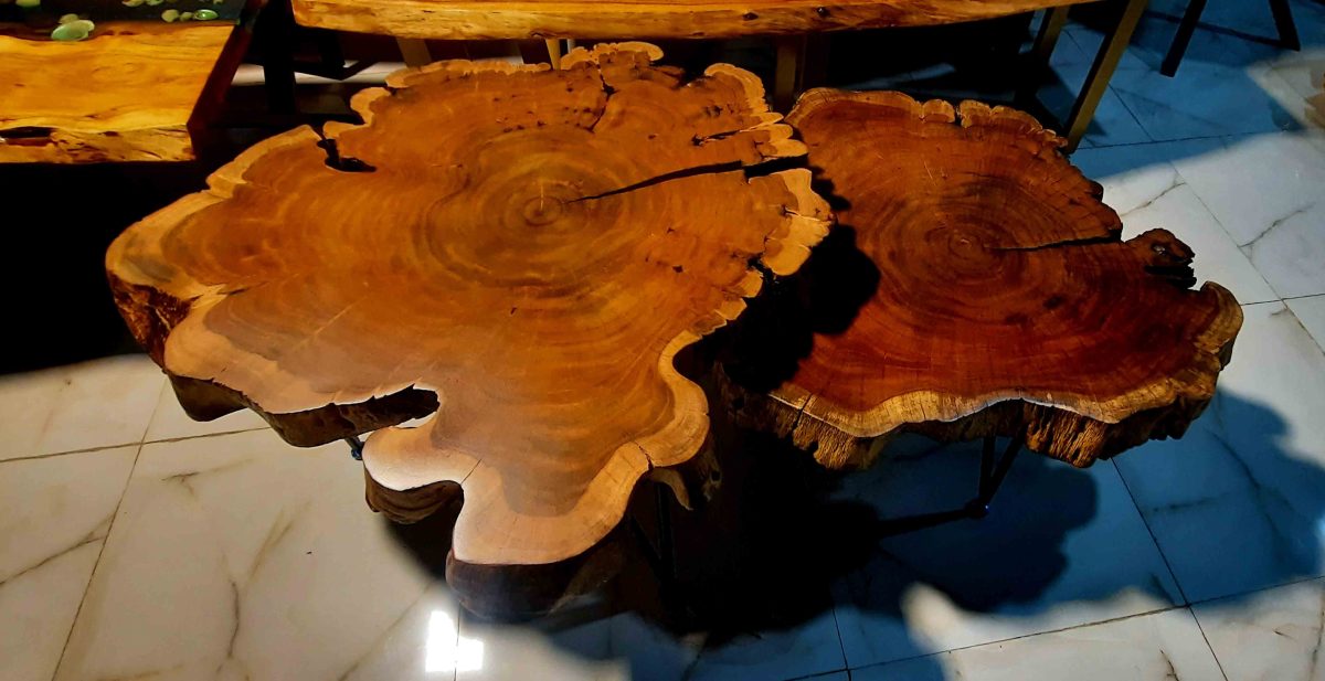 Natural Live Edges Table - Image 4