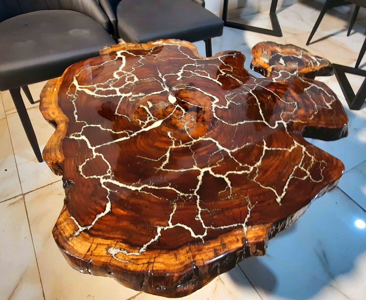 Natural Live Edges Table - Image 2