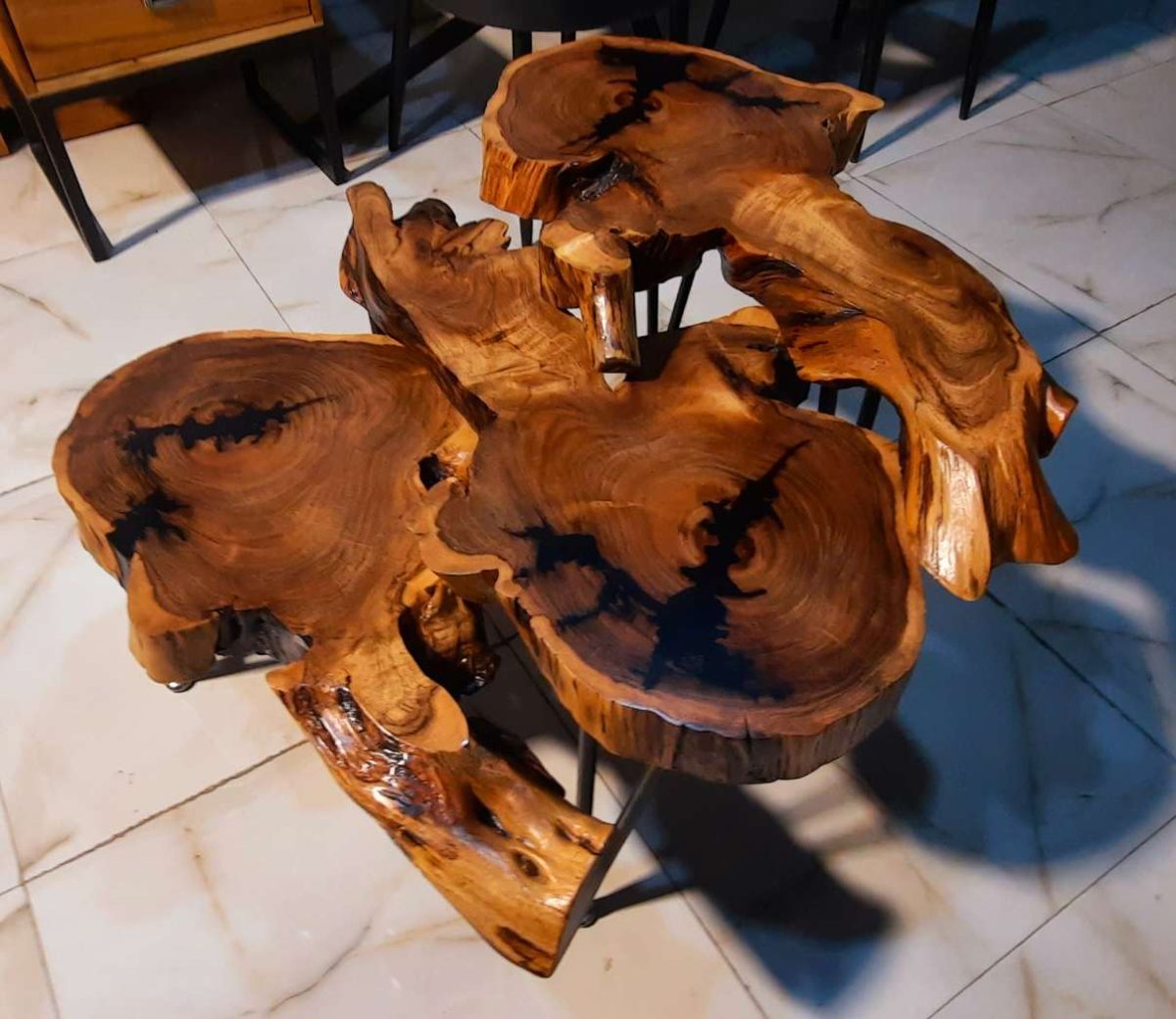 Live edges nesting tables set of 03 - Image 4