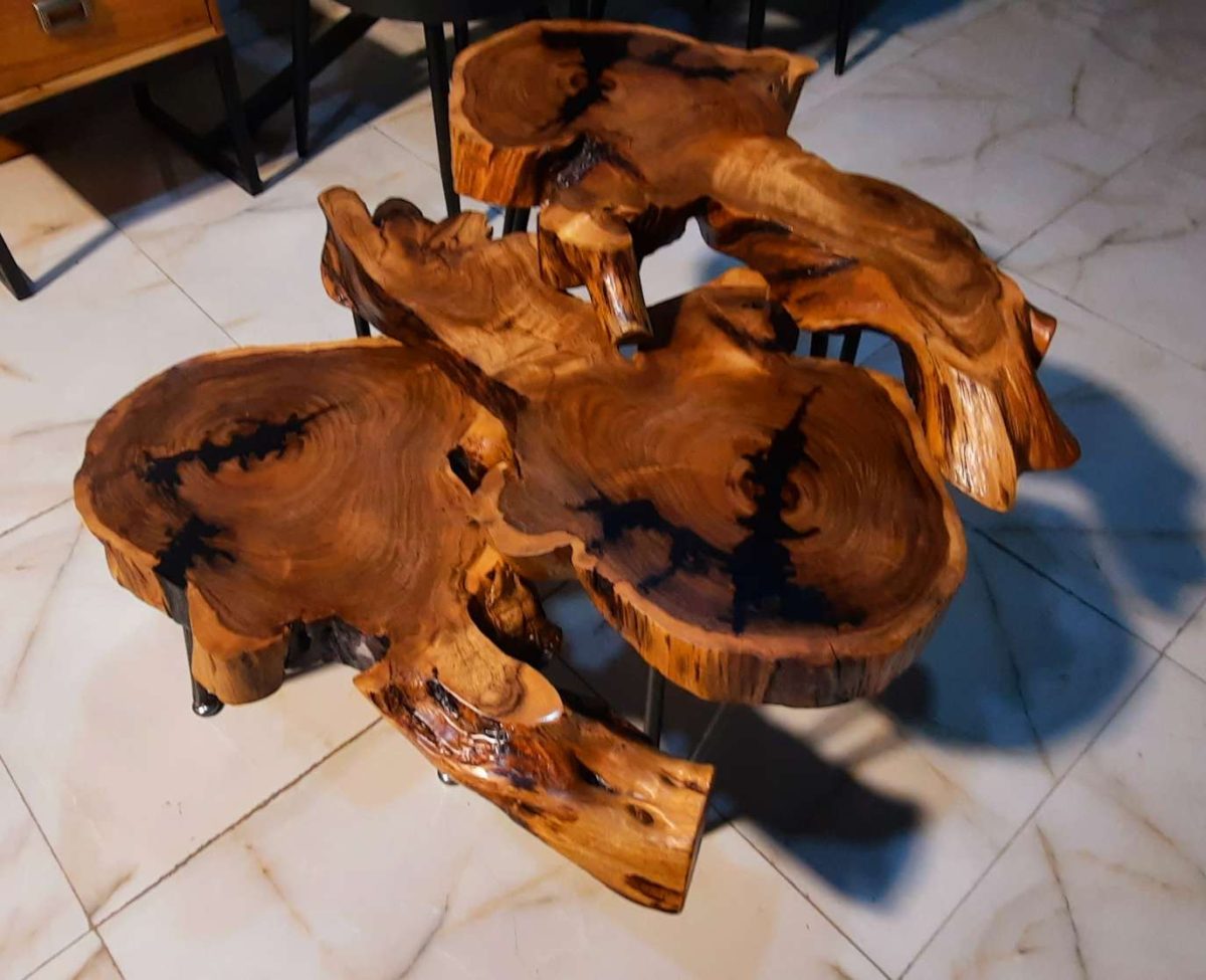 Live edges nesting tables set of 03 - Image 2