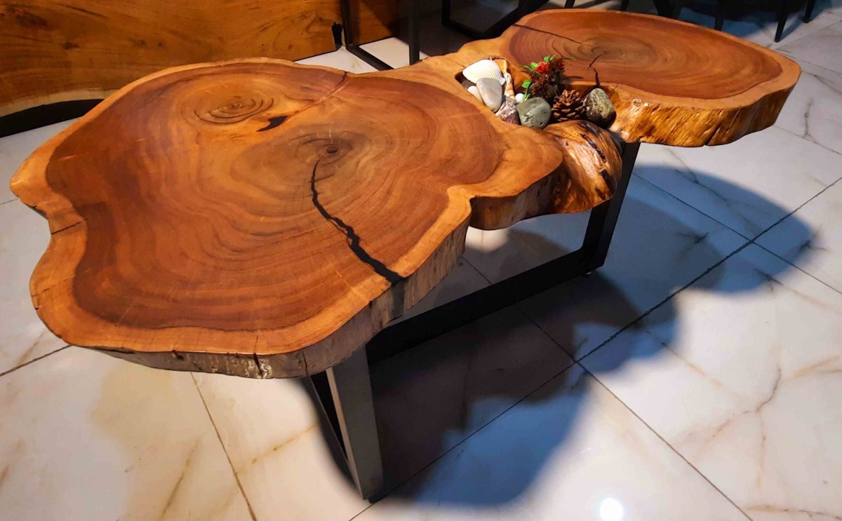 Natural Live Edges Table - Image 1