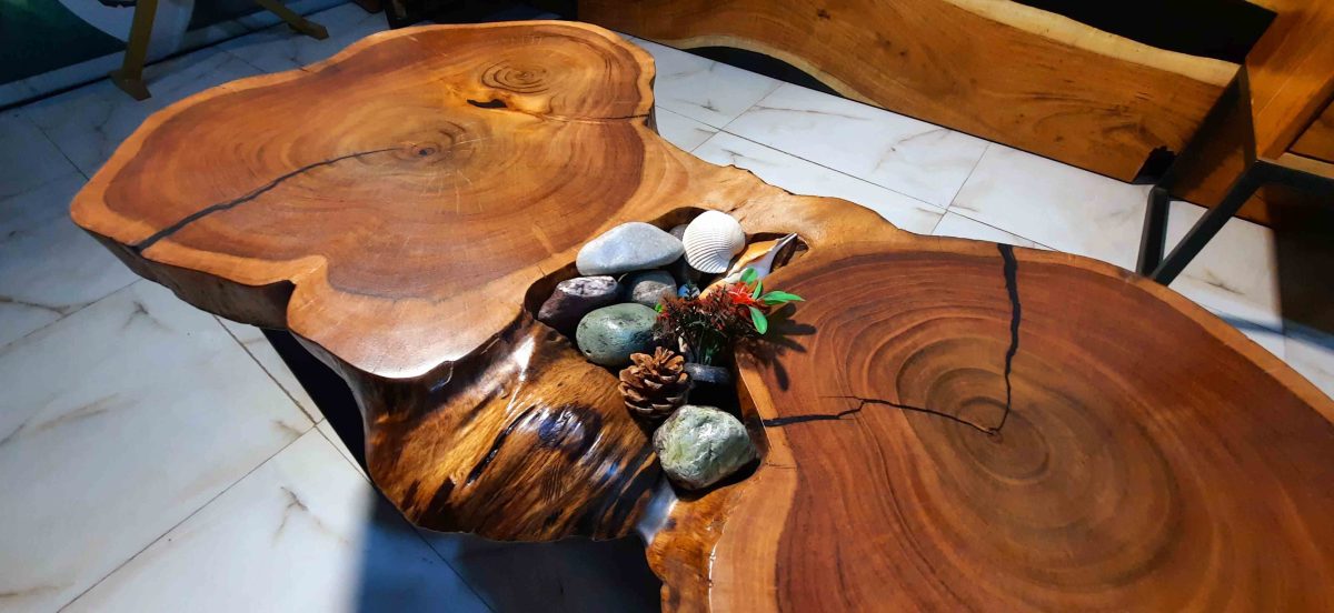Natural Live Edges Table - Image 5