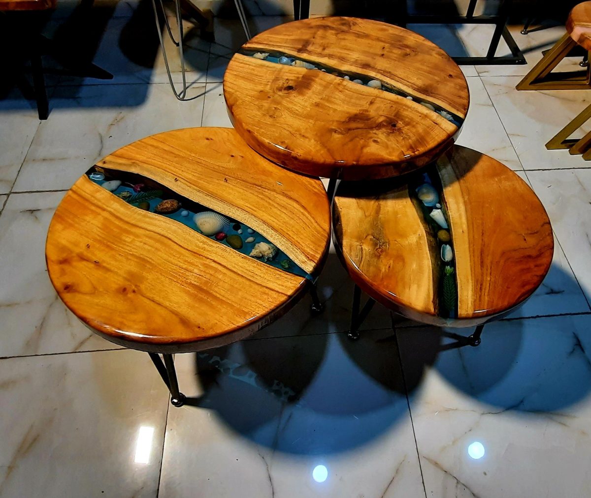 Centre table set of 03 - Image 5