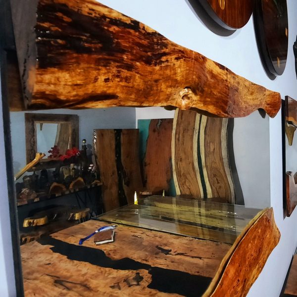 Wooden mirror