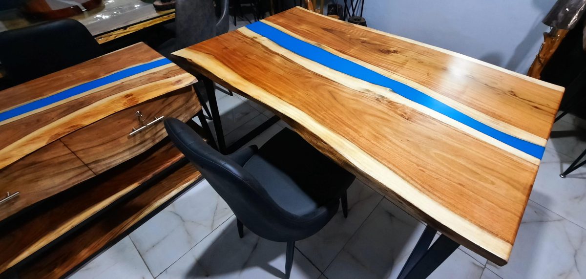 Office table with side rack - Image 3