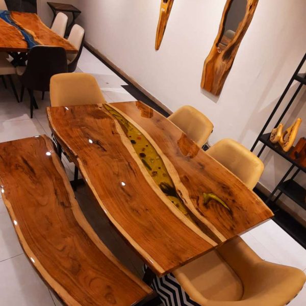 Dining,  04 chairs , bench