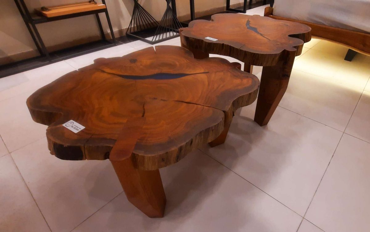 Live edges centre table set - Image 1