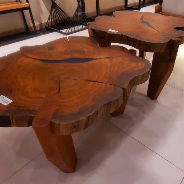 Live edges centre table set