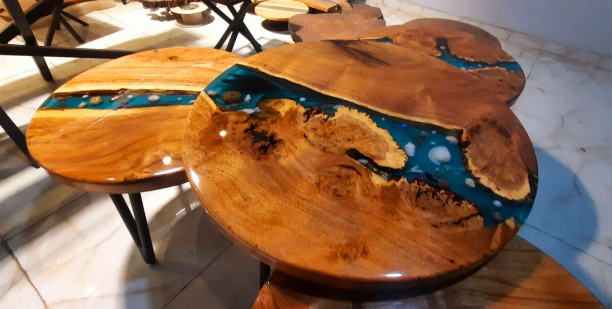 Centre table set of 4 - Image 3