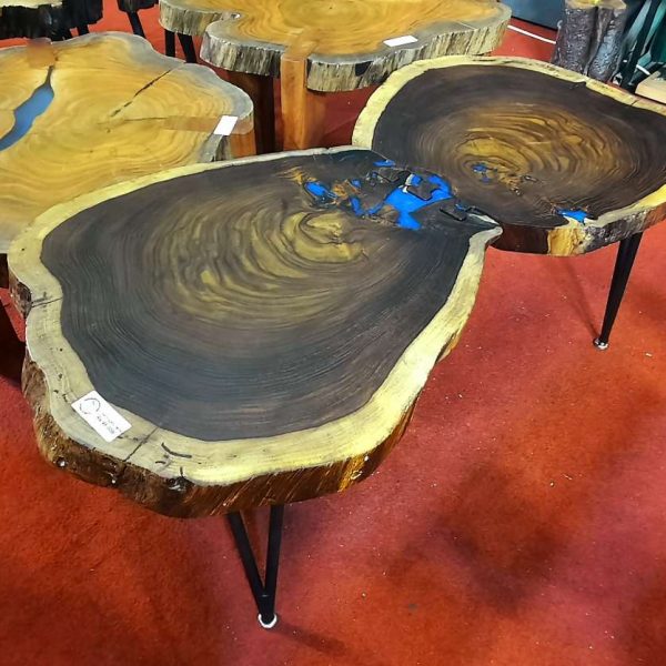 Sheesham centre table set of 02