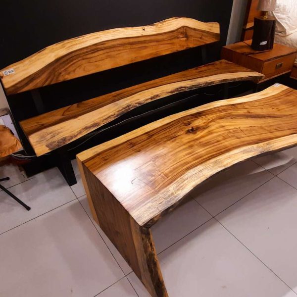 Bench with centre table