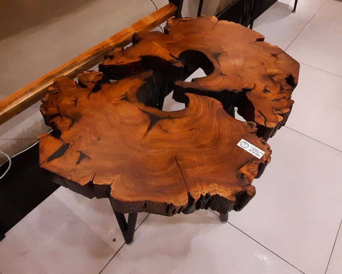 Live edges coffee table set - Image 1