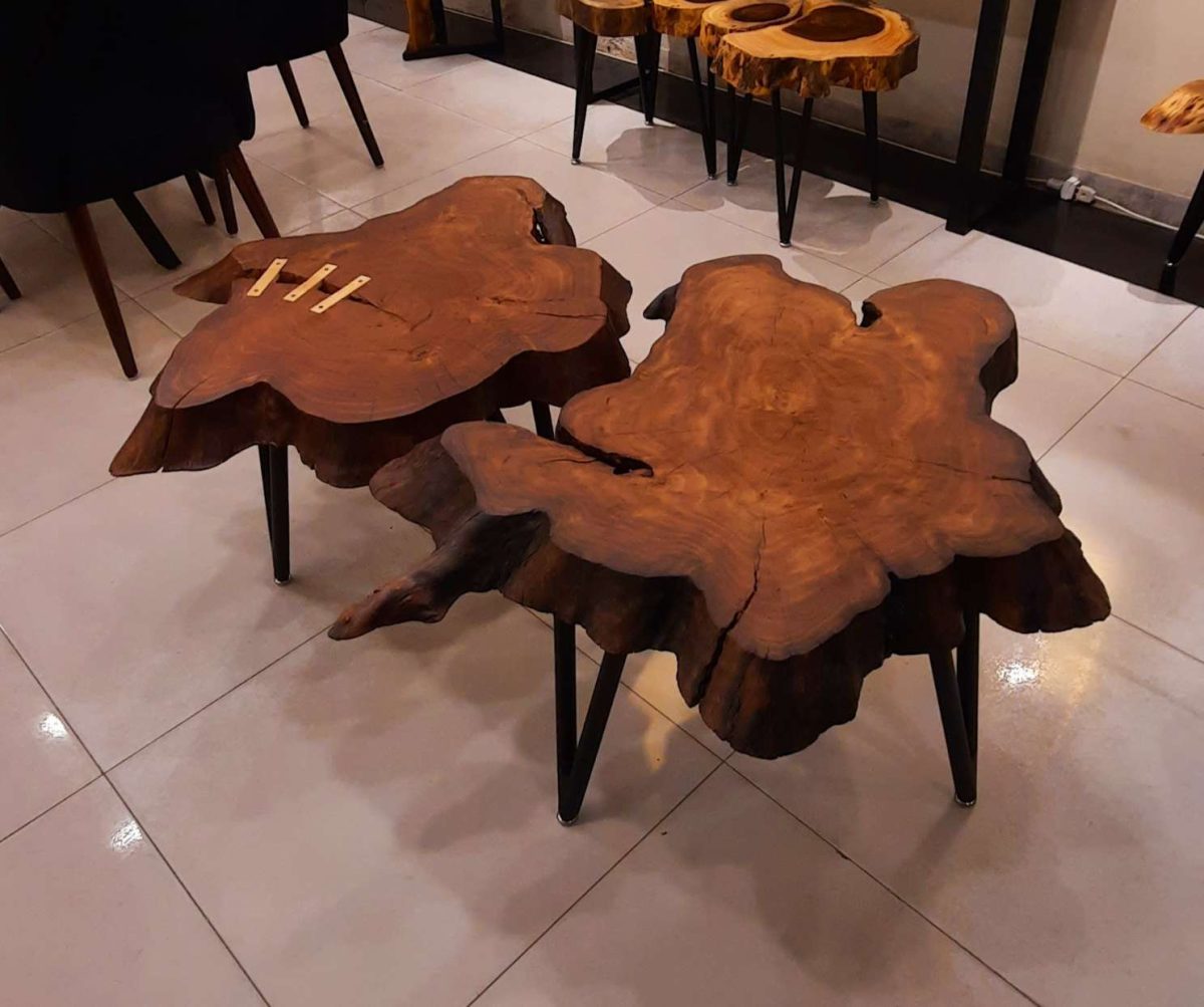 Set of two centre table - Image 4