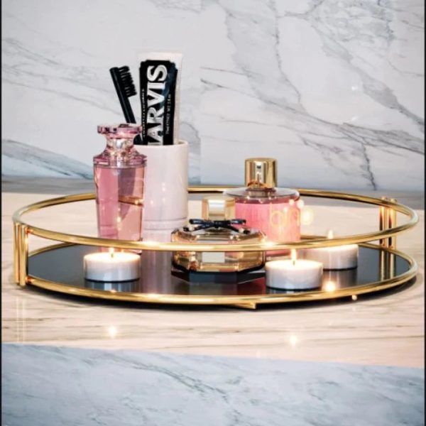 Round Makeup organizer cosmetic shelf
