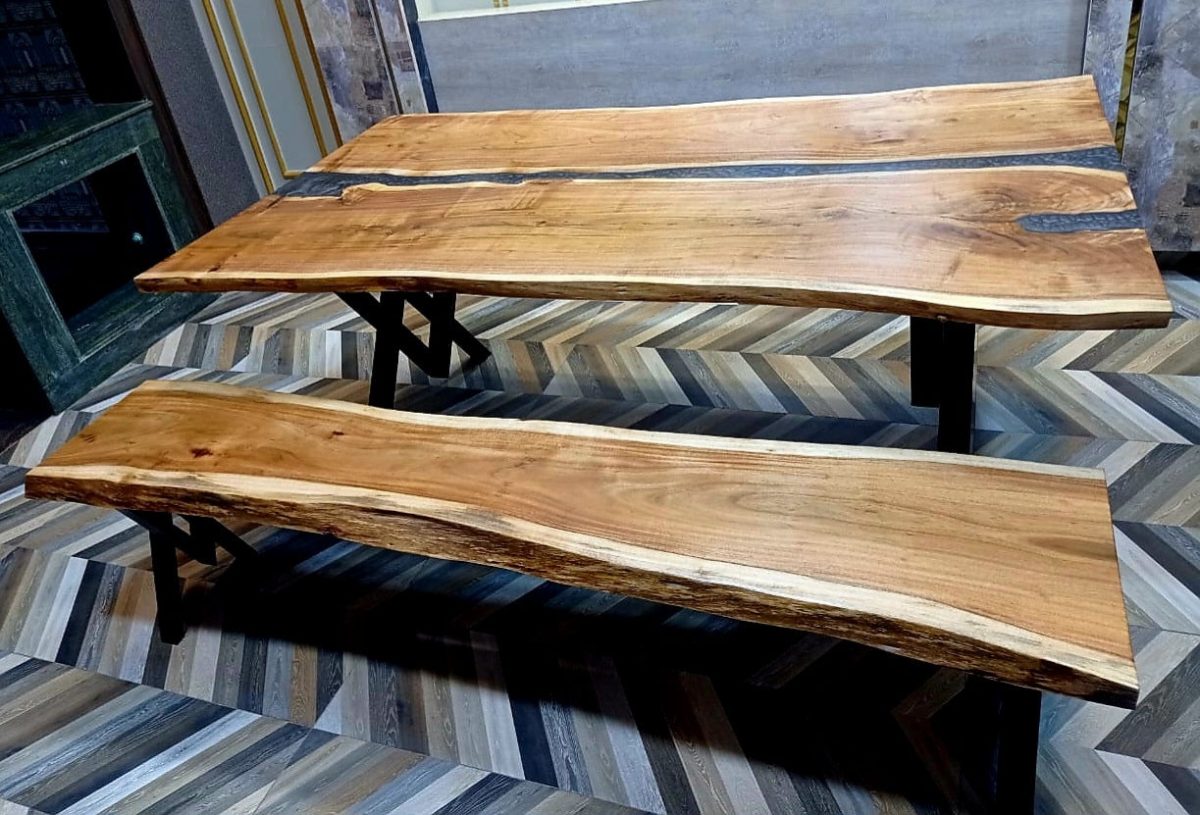 Dining table with bench - Image 5