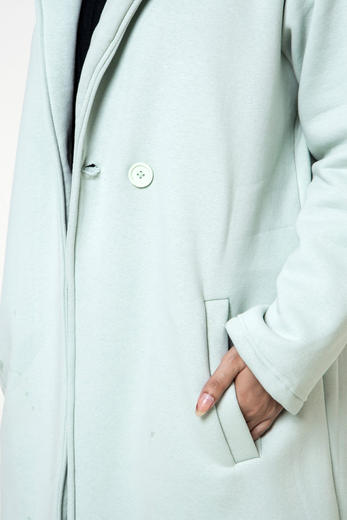 Bergen Neo Long Coat Sage Green - Image 5