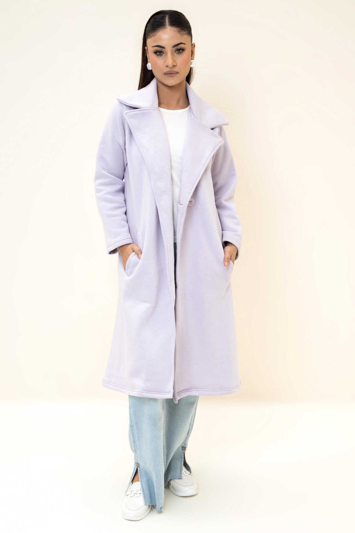 Bergen Neo Long Coat Lilac - Image 1