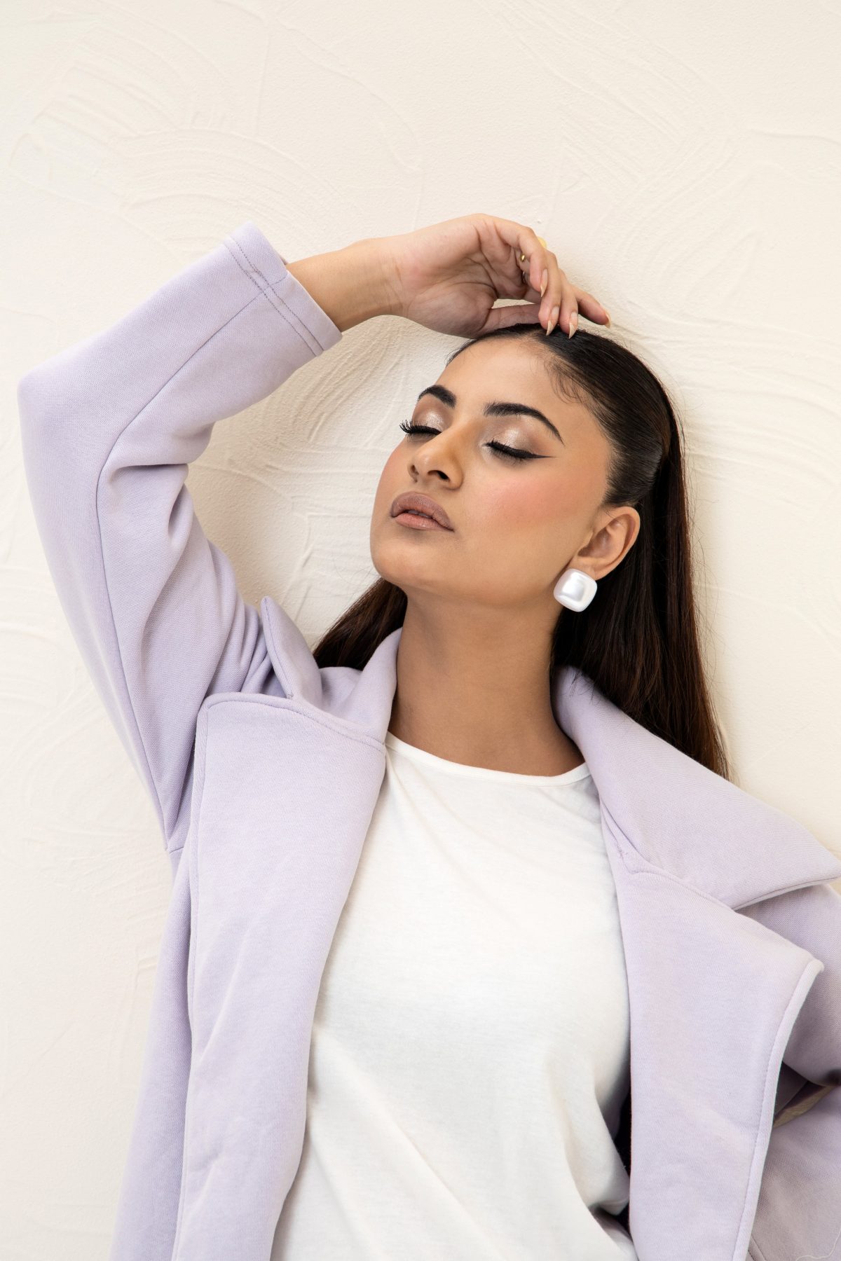 Bergen Neo Long Coat Lilac - Image 4