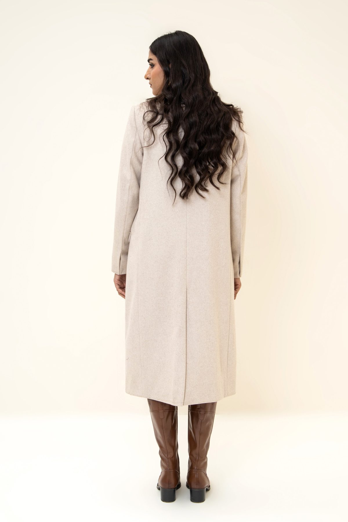 Amelie Long Coat off white - Image 3