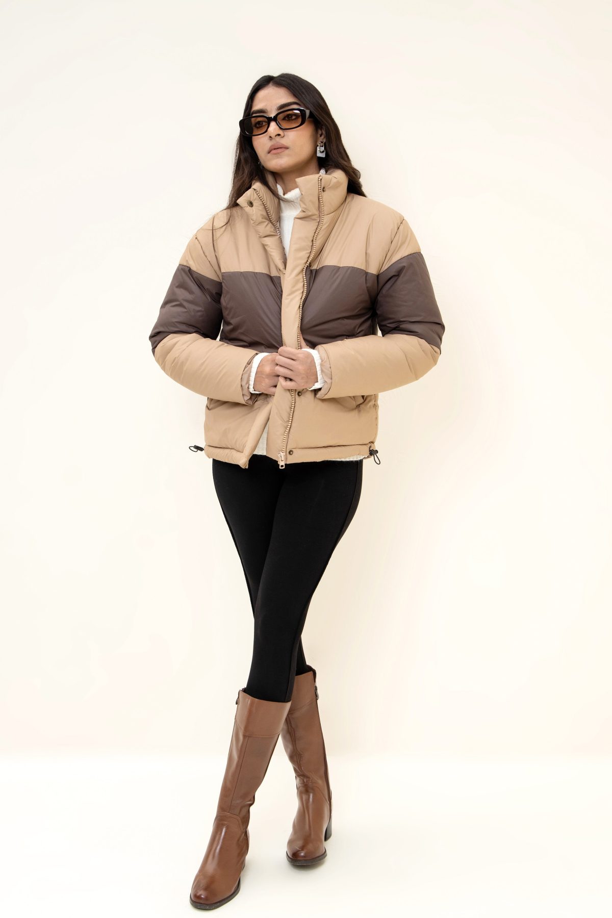 Frostline puffer jacket tan - Image 1