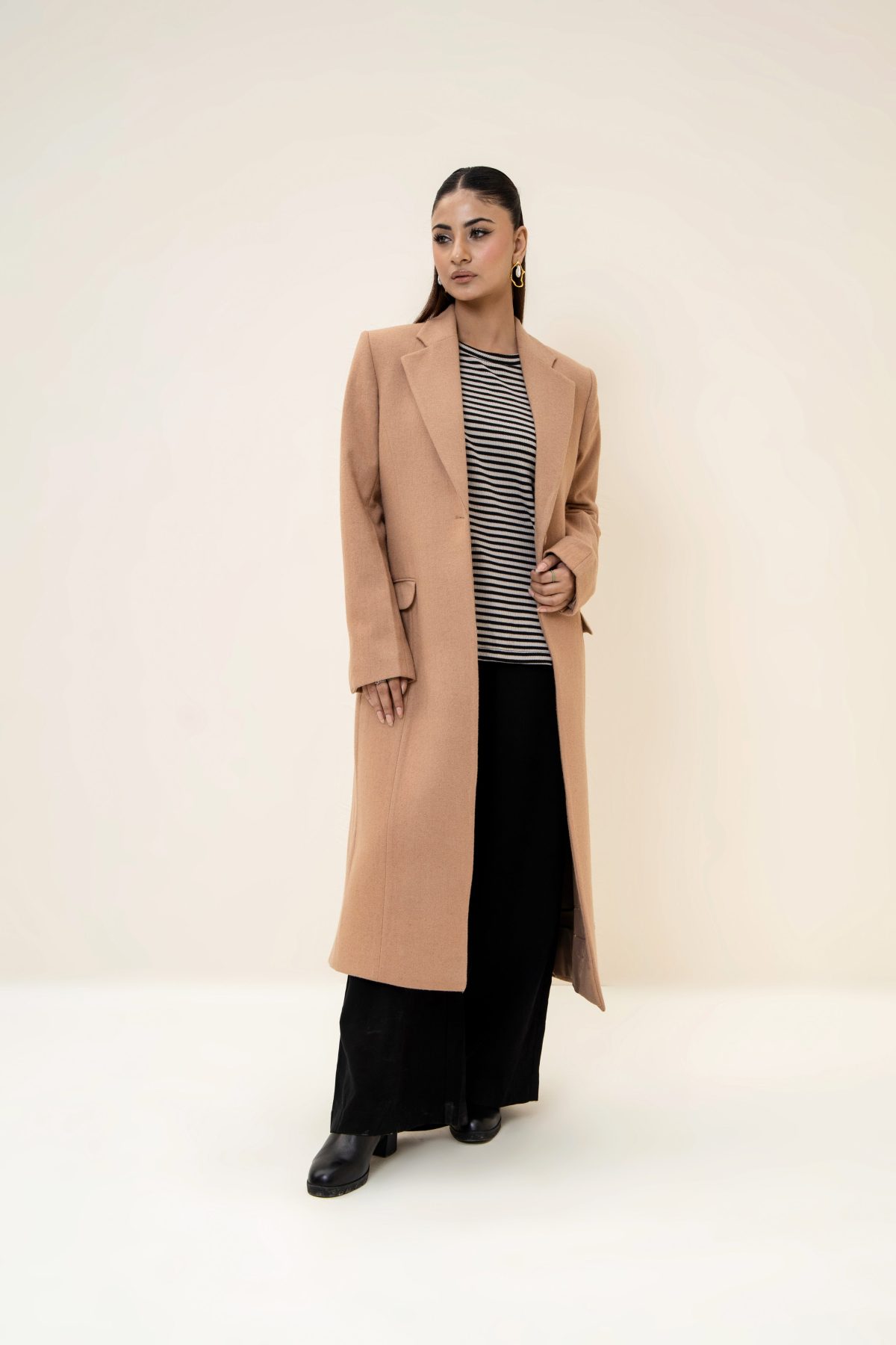 Amelie Long Coat camel - Image 1